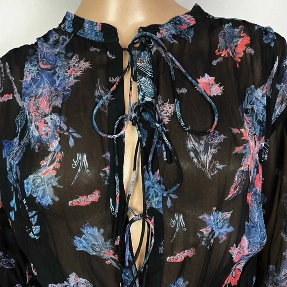 NEW IRO REVOLVE BLACK PRINTED ROMPER - Picture 3 of 10